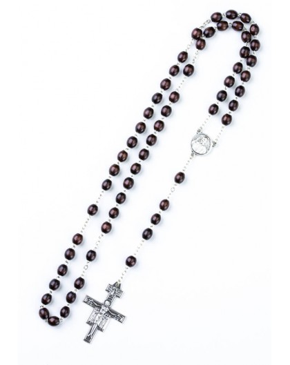 Pope Francis Rosary with St. Damian Crucifix