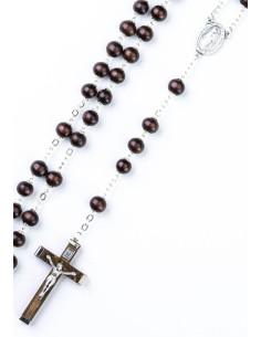 Dark wood beads Rosary