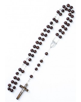 Dark wood beads Rosary