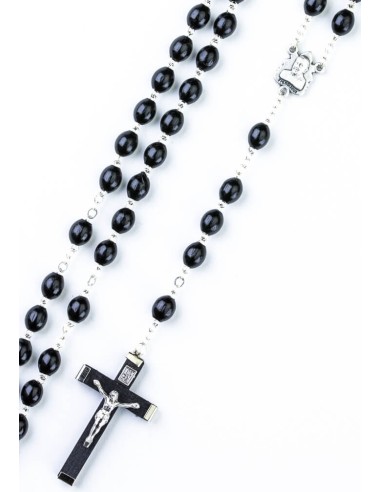 Black wood Rosary