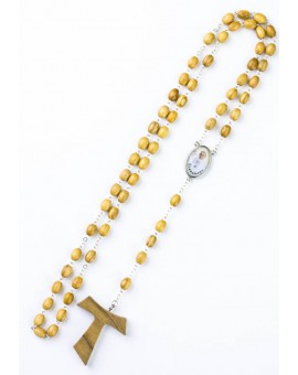 Tau Crucifix Rosary with Pope Francis