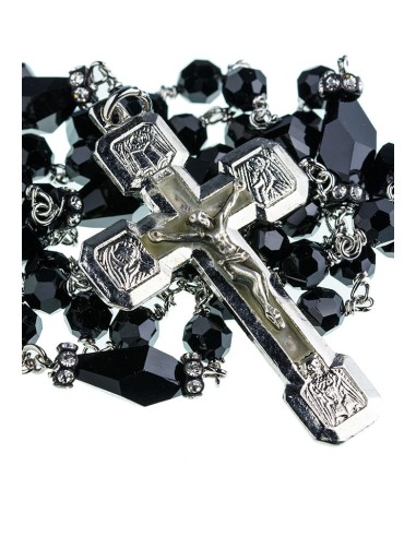 Black Swarovski Silver Necklace Black Swarovski Silver Necklace
