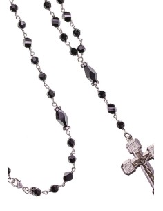 Black Swarovski Silver Necklace Black Swarovski Silver Necklace
