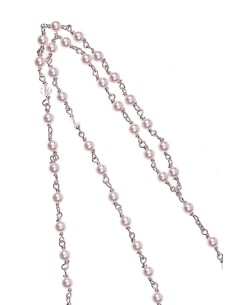 Circle Pearls Crucifix - Pearls and Swarovski Neclace Circle Pearls Crucifix - Pearls and Swarovski Neclace