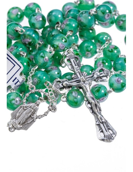 Green Murano Glass Rosary 6mm Green Murano Glass Rosary 6mm
