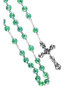 Green Murano Glass Rosary 6mm Green Murano Glass Rosary 6mm