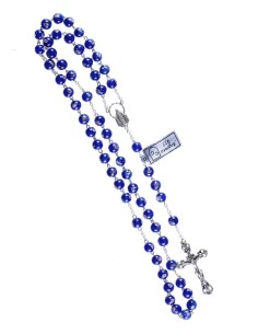 Deep Blue Murano Glass Rosary 6mm Deep Blue Murano Glass Rosary 6mm