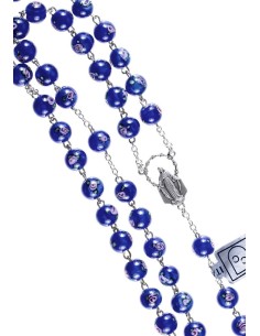 Deep Blue Murano Glass Rosary 6mm Deep Blue Murano Glass Rosary 6mm