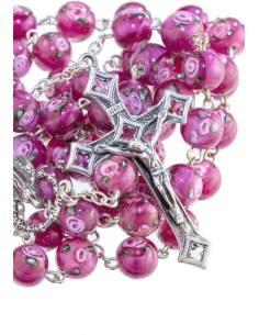 Rose Murano Glass Rosary Rose Murano Glass Rosary