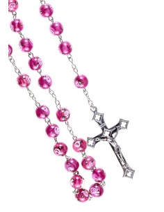 Rose Murano Glass Rosary Rose Murano Glass Rosary