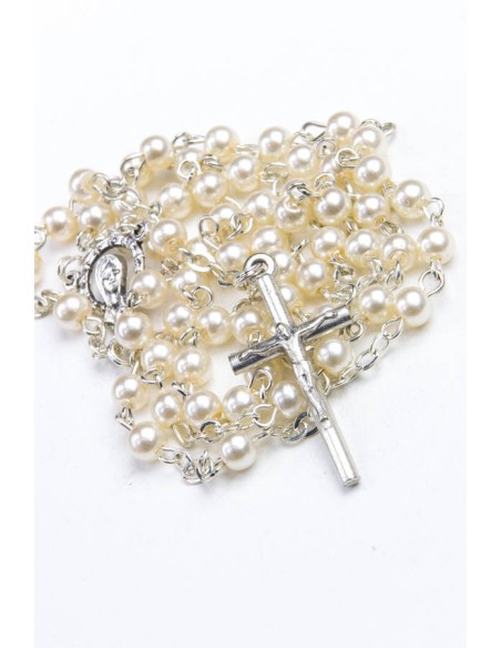 Mini Glass Pearls Rosary Mini Glass Pearls Rosary
