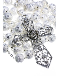 Satin Aluminium big Rosary - Silver color Satin Aluminium big Rosary - Silver color