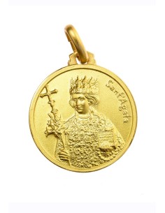 Gold Plated St. Agatha Medal