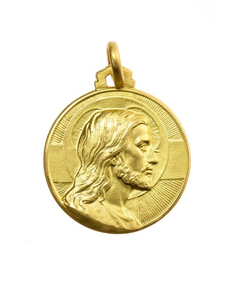 Gold Plated Christ The Redeemer Medal