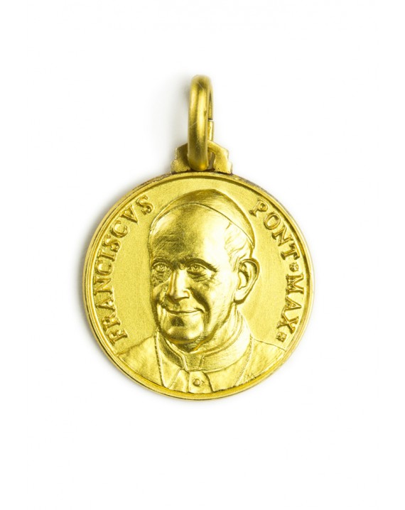 Pope Francis Gold Plated Medal