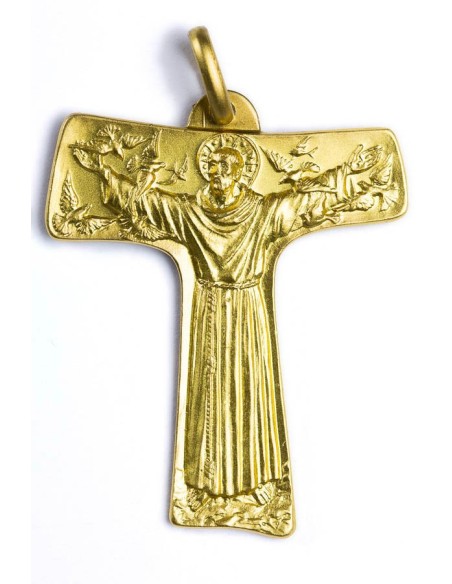 St. Francis from Assisi Tau gold plated St. Francis from Assisi Tau gold plated