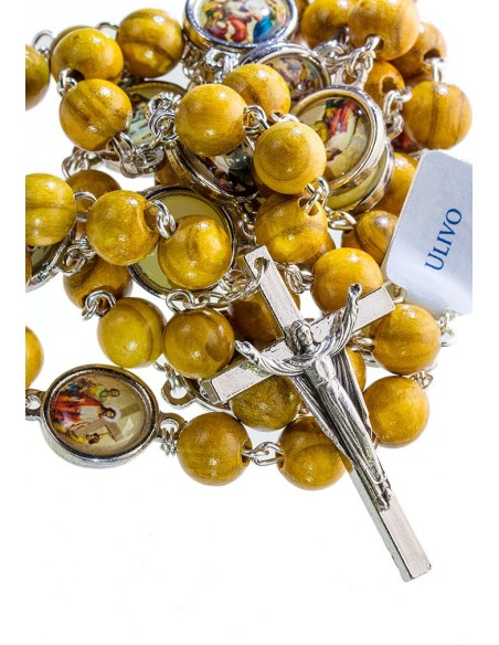 Via Crucis Ulive wood Rosary Via Crucis Ulive wood Rosary