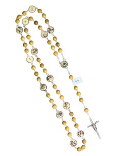 Via Crucis Ulive wood Rosary Via Crucis Ulive wood Rosary