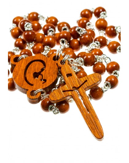 The Shape - wooden Rosary - Natural
