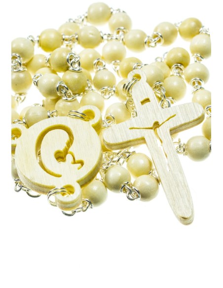 The Shape - wooden Rosary - White The Shape - wooden Rosary - White