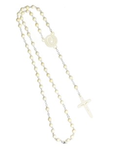 The Shape - wooden Rosary - White The Shape - wooden Rosary - White