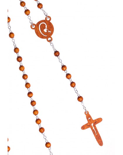 The Shape - wooden Rosary - Natural