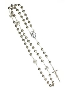 Pope Francis Metal Roses Rosary with Pastoral Crucifix Pope Francis Metal Roses Rosary with Pastoral Crucifix