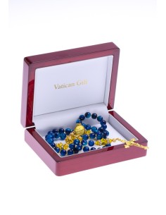 Sunflower and Capri Blue Rosary Sunflower and Capri Blue Rosary