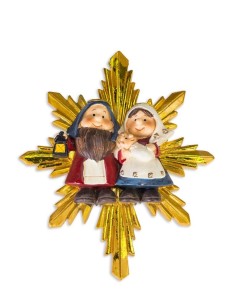 Children's Nativity on a Star Handpainted Children's Nativity on a Star Handpainted