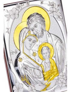 Bilaminate Silver Holy Family