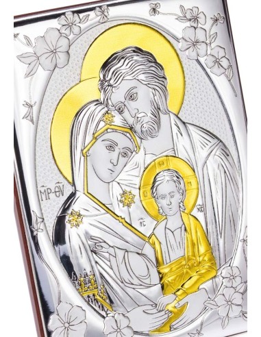 Bilaminate Silver Holy Family