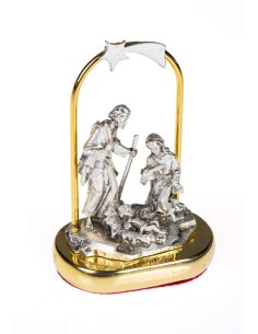 Small Nativity scene in metal