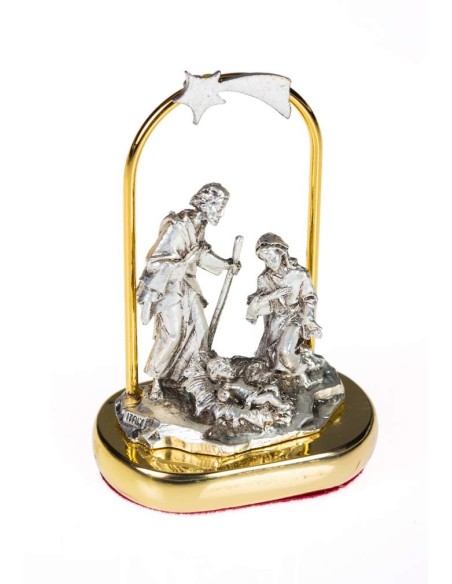 Small Nativity scene in metal