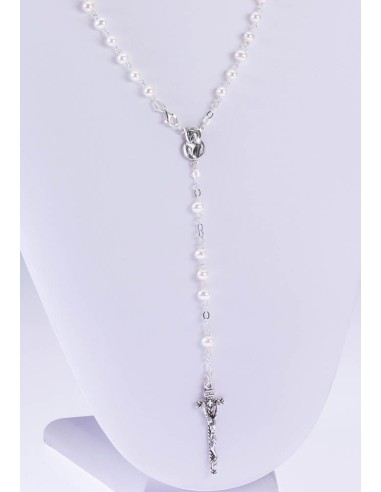 Gray Cultured Pearls Rosary - Sterling Silver