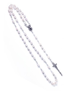 Gray Cultured Pearls Rosary - Sterling Silver