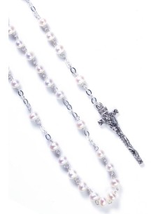 Gray Cultured Pearls Rosary - Sterling Silver