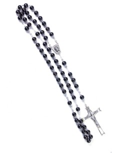Gray Cultured Pearls Rosary - Sterling Silver 2
