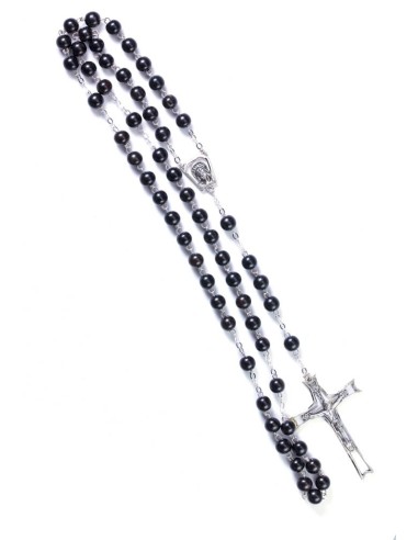 Gray Cultured Pearls Rosary - Sterling Silver