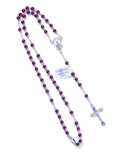 Gray Cultured Pearls Rosary - Sterling Silver