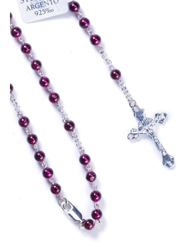 Gray Cultured Pearls Rosary - Sterling Silver