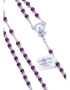 Gray Cultured Pearls Rosary - Sterling Silver Gray Cultured Pearls Rosary - Sterling Silver