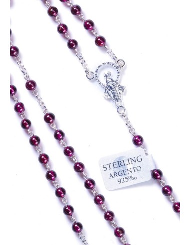 Gray Cultured Pearls Rosary - Sterling Silver