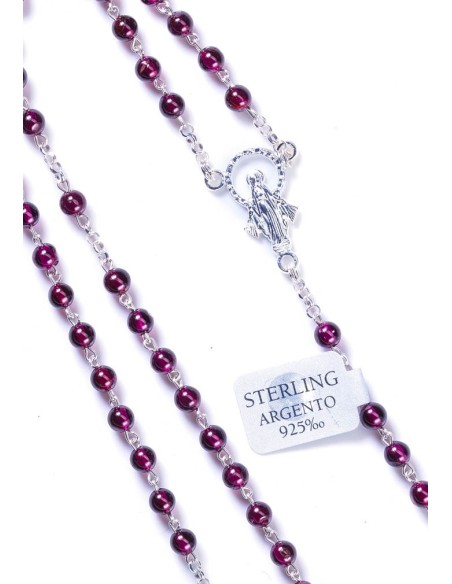 Gray Cultured Pearls Rosary - Sterling Silver Gray Cultured Pearls Rosary - Sterling Silver