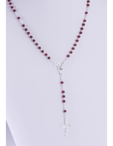 Gray Cultured Pearls Rosary - Sterling Silver