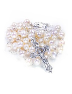 Cultured Pearls Rosary