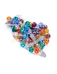 Rainbow Crystal Rosary - 8mm