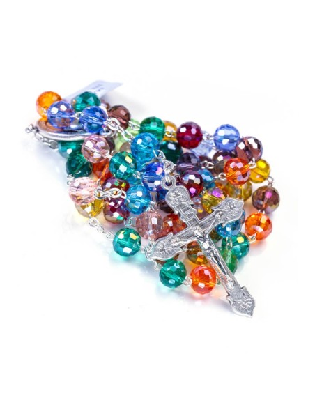Rainbow Crystal Rosary - 8mm Rainbow Crystal Rosary - 8mm