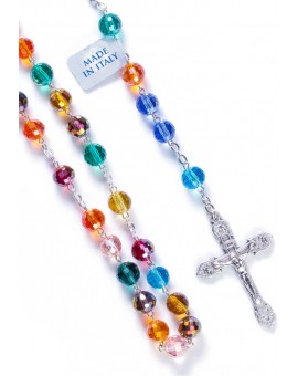 Rainbow Crystal Rosary - 8mm