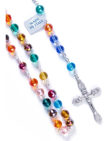 Rainbow Crystal Rosary - 8mm