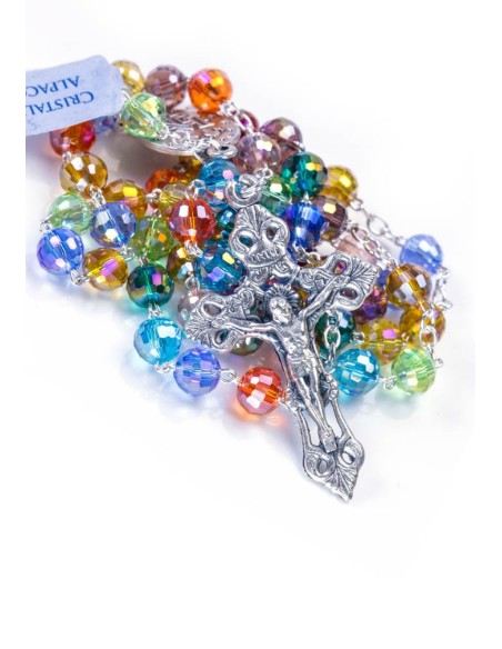 Rainbow Crystal Rosary - 6mm Rainbow Crystal Rosary - 6mm